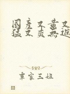 国产又黄又粗又猛又爽无遮挡