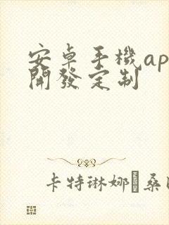 安卓手机app开发定制