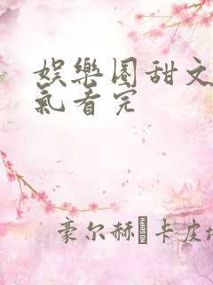 娱乐圈甜文一口气看完