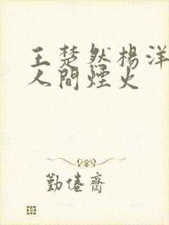 王楚然杨洋我的人间烟火