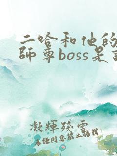 二哈和他的白猫师尊boss是谁