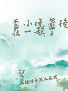 李小晚最后和谁在一起了