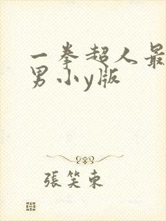 一拳超人最强之男小y版