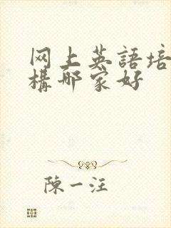 网上英语培训机构哪家好