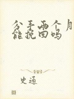 分手两个月了还能挽回吗