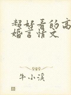 超好看的高干军婚言情文