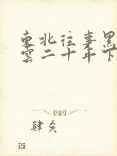 东北往事黑道风云二十年下载