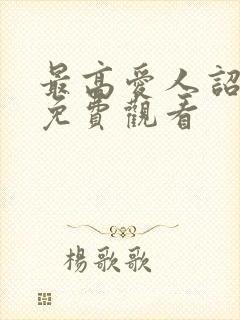 最高爱人诏日剧免费观看