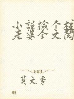 小说捡个校花做老婆全文阅读