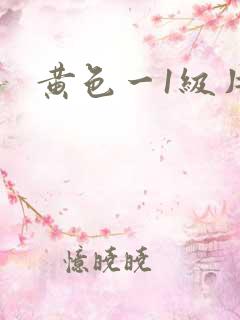 黄色一1级片