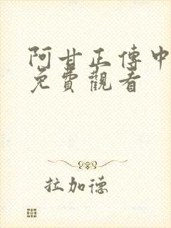 阿甘正传中文版免费观看