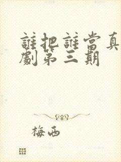 谁把谁当真广播剧第三期