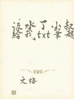 流水了小叔给我给我txt笔趣阁
