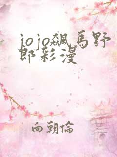 jojo飙马野郎彩漫