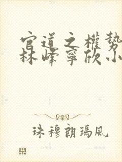 官道之权势滔天林峰宁欣小说