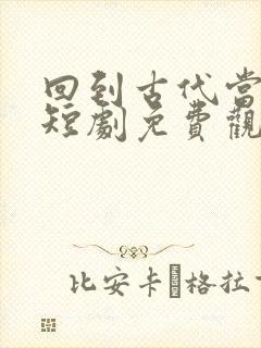 回到古代当侍卫短剧免费观看