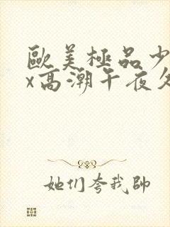 欧美极品少妇xx高潮午夜久久网