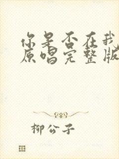 你是否在我心中原唱完整版