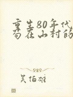 重生80年代我苟在山村的小说