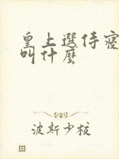 皇上选侍寝妃子叫什么