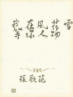 我在风花雪月里等你人物