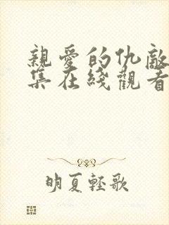 亲爱的仇敌24集在线观看电视剧