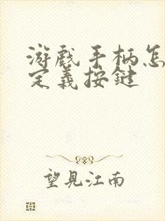 游戏手柄怎么自定义按键