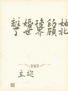 离婚后的她惊艳了世界顾北弦苏