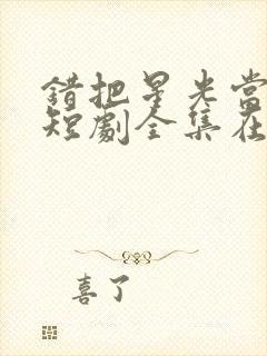 错把星光当烟火短剧全集在线观看