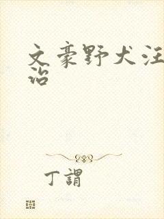 文豪野犬汪太宰治