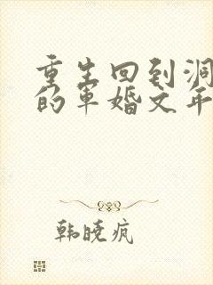 重生回到洞房夜的军婚文年代文