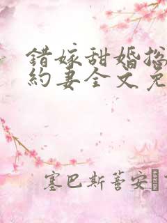 错嫁甜婚总裁契约妻全文免费阅读