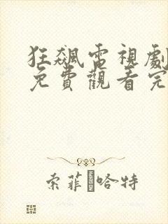 狂飙电视剧西瓜免费观看完整版高清