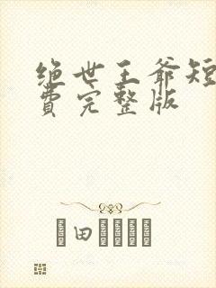 绝世王爷短剧免费完整版