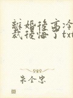 离婚后高冷女总裁后悔了txt