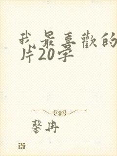 我最喜欢的动画片20字