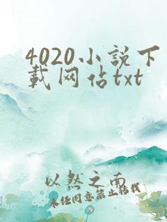 4020小说下载网站txt