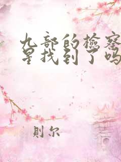 九部的检察官星星找到了吗