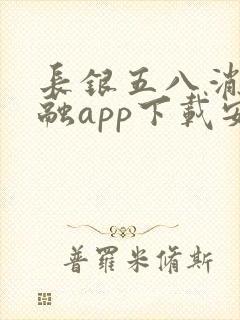 长银五八消费金融app下载安装