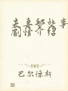 夫妻那些事分集剧情介绍