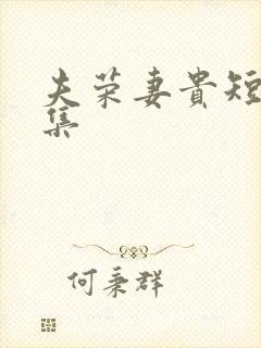 夫荣妻贵短剧全集