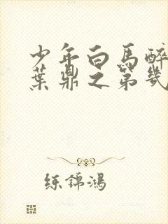 少年白马醉春风叶鼎之第几集出场