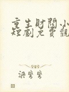 重生财阀小儿子短剧免费观看全集