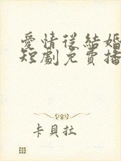 爱情从结婚开始短剧免费播放