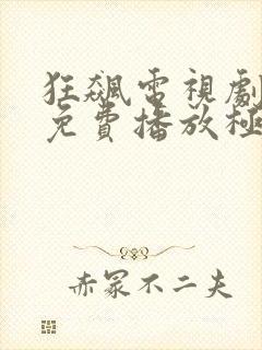 狂飙电视剧全集免费播放极速版