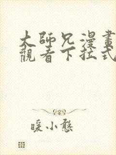 大师兄漫画免费观看下拉式六漫画