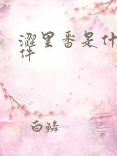 涩里番是什么软件