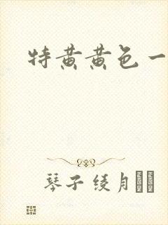 特黄黄色一级片