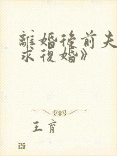 离婚后前夫哭着求复婚》