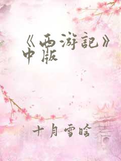 《西游记》张纪中版